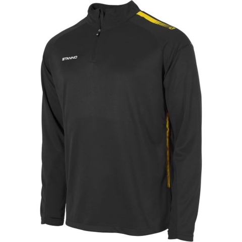 Stanno 408026 First Quarter Zip Top - Black-Yellow - 2XL
