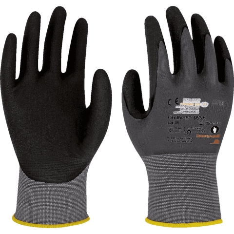 Honeywell Handschoen | maat 8 grijs/zwart | nylon/elastan/nitrilschuim | EN 388 PSA-categorie II | 10 paar - 066308141E 066308141E