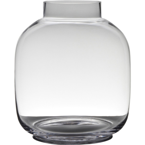 Bloemenvaas - bolvormig - glas - 5L - D26 x H29 cm - boeketten - stijlvol - luxe model -