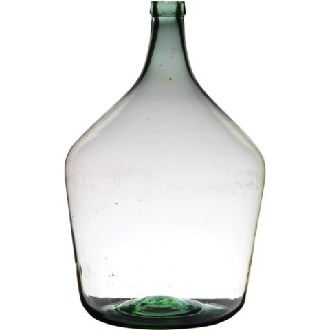Transparante luxe grote stijlvolle flessen vaas - glas - B29 x H46 cm - Bloemen/takken vaas -