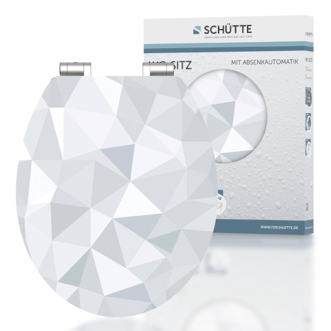 Schutte MDF High Gloss WC-bril DIAMOND met soft-close
 - 80545 80545