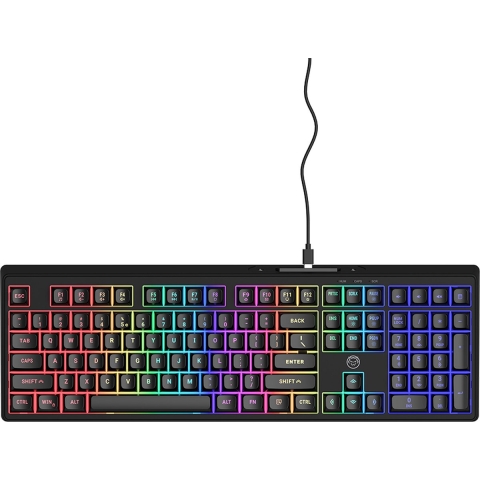Qware Philadelphia Bedraad Gamingtoetsenbord Zwart
