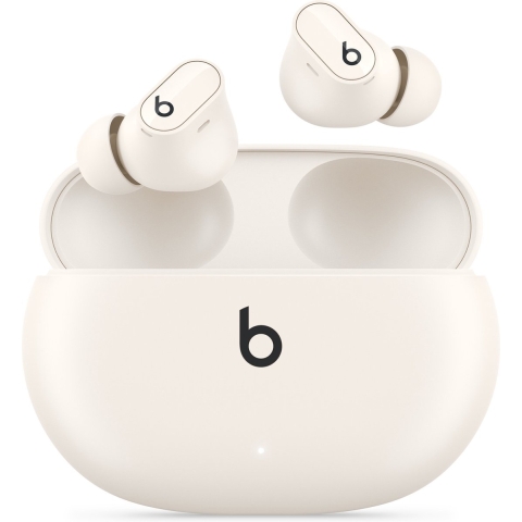 Beats Studio Buds Plus In Ear oordopjes HiFi Bluetooth Stereo Crème-wit Noise Cancelling, Ruisonderdrukking (microfoon) Oplaadbox, Bestand tegen zweet,