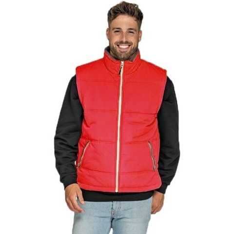 Outdoor bodywarmer voor heren - rood - winddicht - mouwloos - sport vest M (38/50) -