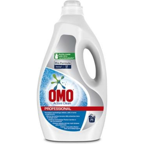 2x Omo Professional Vloeibaar Wasmiddel Witte Was Active Clean - 71 Wasbeurten Pro Formula 5 liter
