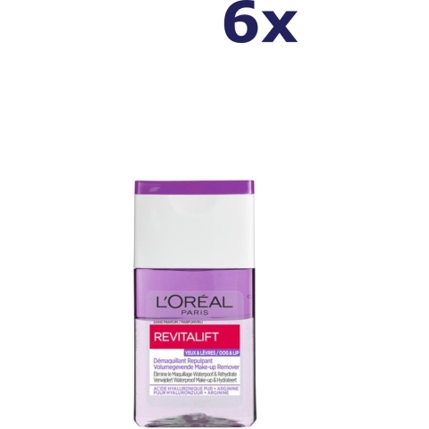 6x L'Oréal Revitalift Volumegevende Make-up Remover 125 ml