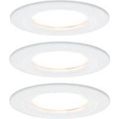 Paulmann Nova Inbouwlamp voor badkamer Set van 3 stuks LED LED 18 W IP44 Wit (mat)