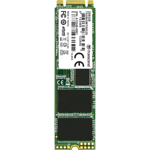 Transcend 832S 256 GB SATA M.2 SSD 2280 harde schijf M.2 SATA 6 Gb/s Retail TS256GMTS832S