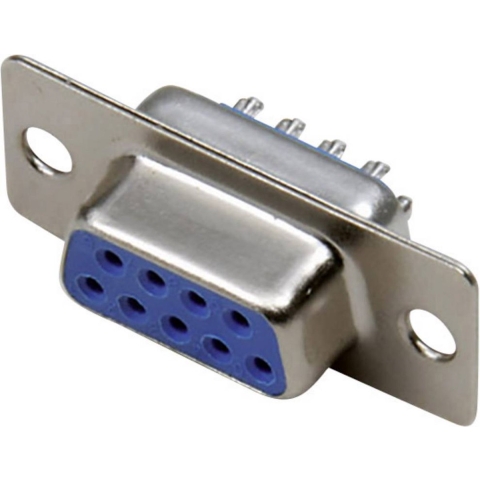 TRU COMPONENTS TC-2523014 D-sub bus 180 ° Aantal polen: 9 Soldeerkelk 100 stuk(s)