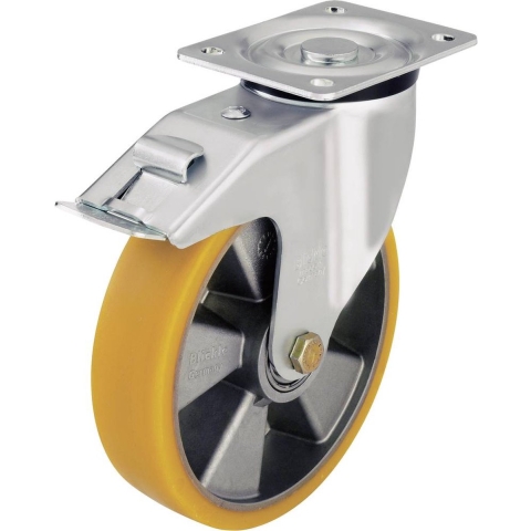 Blickle LK-ALTH 125K-1-FI Zwenkwiel met rem Wieldiameter: 125 mm Draagvermogen (max.): 350 kg 1 stuk(s)