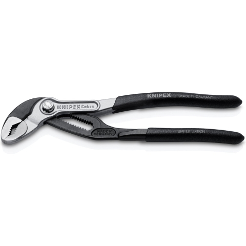 Knipex 87 99 180 S02 Black Bi-Color Limited Edition Cobra HiTech Waterpomp - 180mm
