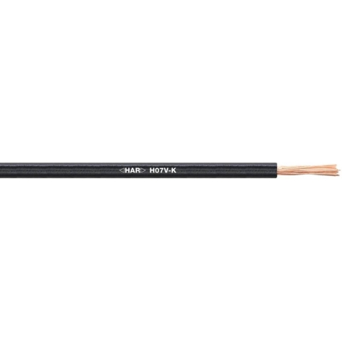 LAPP 4520005/50 Draad H07V-K 1 x 10 mm² Groen, Geel 50 m
