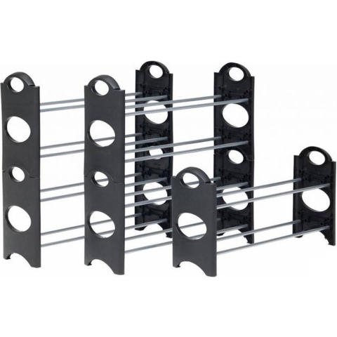 4x Stackable schoenenrek / schoenenstandaard 64 x 20 x 34 cm -