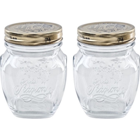 12x stuks weckpotten met draaideksel 200 ml -