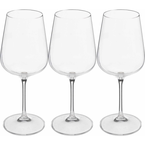 Wijnglazen set Lena - doosje 12x stuks - chique transparant glas - 45 CL -