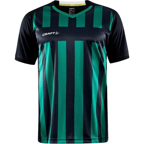 Craft 1910175 Progress 2.0 Stripe Men - Black/Team Green - M