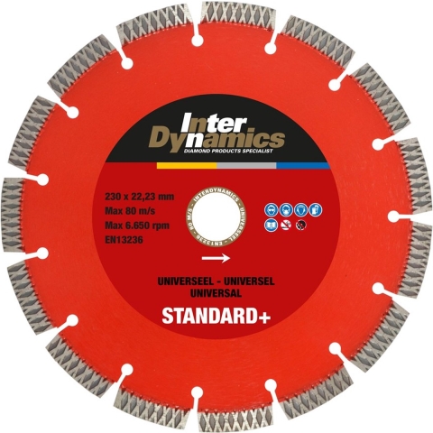 Inter Dynamics Diamantzaag Universeel Standard+ 125x22,2mm - 404125