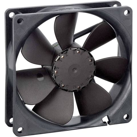 EBM Papst 3412 N/2 G Axiaalventilator 12 V/DC 91 m³/h (l x b x h) 92 x 92 x 25.4 mm