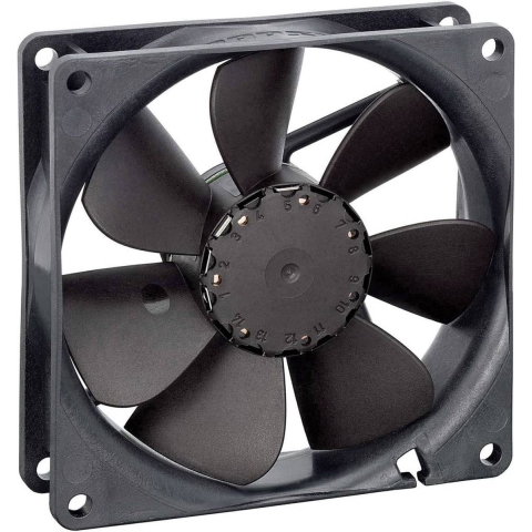 EBM Papst 3414 NG Axiaalventilator 24 V/DC 82 m³/h (l x b x h) 92 x 92 x 25.4 mm