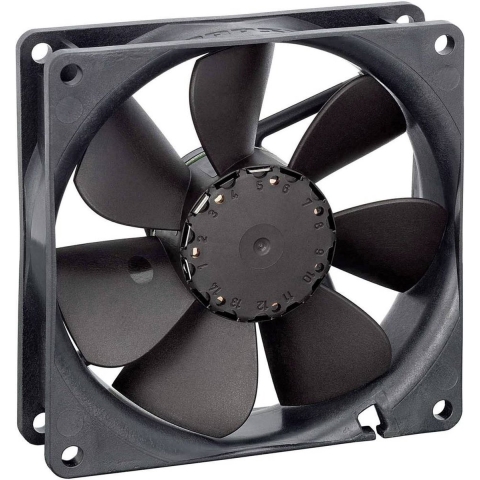 EBM Papst 3412NGV Axiaalventilator 12 V/DC 82 m³/h (l x b x h) 25.4 x 92 x 92 mm