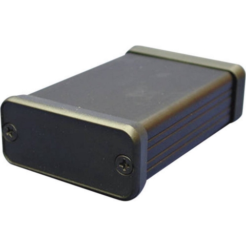 Hammond Electronics 1455Q2201BK Profielbehuizing Aluminium Zwart 1 stuk(s)