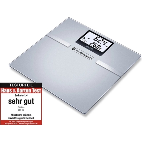 Sanitas SBF 70 Analyse-personenweegschaal Weegbereik (max.): 180 kg Grijs