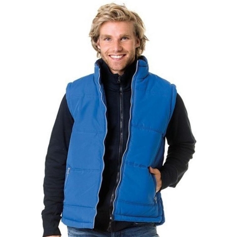 Outdoor bodywarmer voor heren - blauw - winddicht - mouwloos - sport vest M (38/50) -