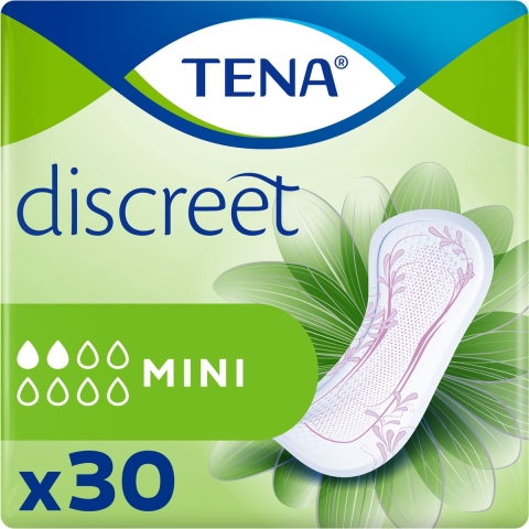 6x TENA Discreet Mini 30 stuks
