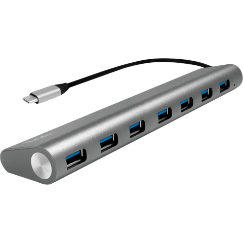 LogiLink UA0310 USB-C (USB 3.2 Gen 2) multiport hub 7 poorten Grijs