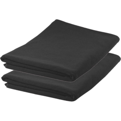 6x stuks Badhanddoeken / handdoeken extra absorberend 150 x 75 cm zwart -