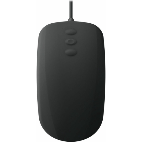 CHERRY Active KEY MMS AK-PMH3 Corded Muis Kabelgebonden Infrarood Zwart 3 Toetsen 1000 dpi Siliconemembraan volledig verzegeld (IP68), Ergonomisch, Geluidsarme