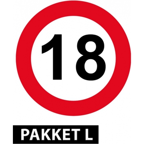 Groot feestpakket 18 jaar -