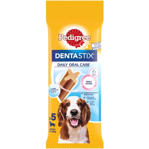 14x Pedigree Dentastix Hondensnacks Medium Single 5-pack 128 gr