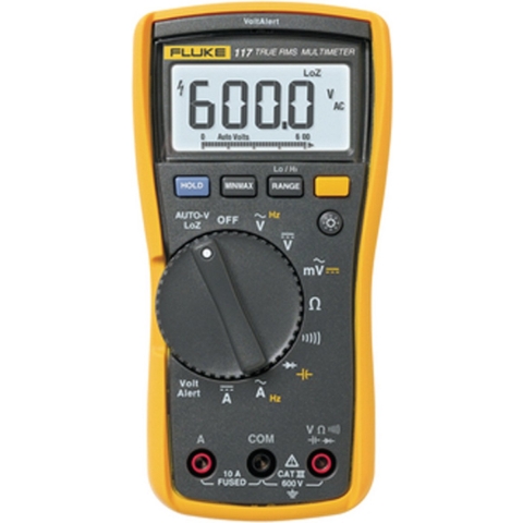Fluke 117 Multimeter Digitaal CAT III 600 V Weergave (counts): 6000