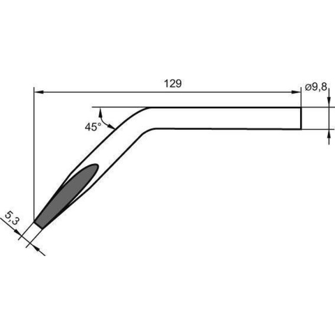 Ersa Soldeertip | afgeschuind | breedte 5,3 mm | 0152 JD/SB | 2 stuks - 0152JD/SB 0152JD/SB