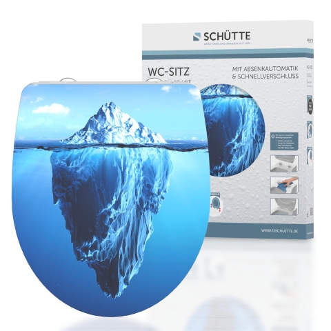 Schutte Duroplast High Gloss WC-bril ICEBERG met soft-close en quick-release
 - 82579 82579