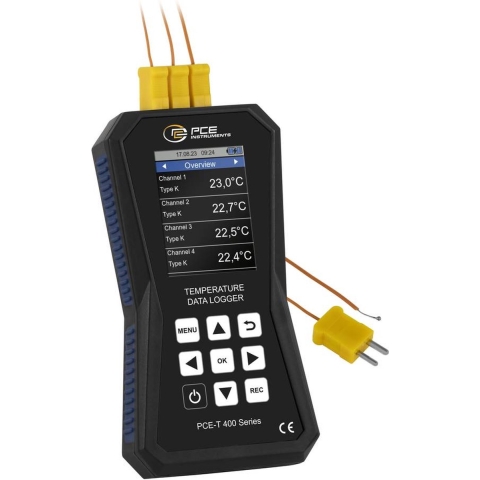 PCE Instruments PCE-T 420 Temperatuur datalogger Te meten grootheid Temperatuur -200 tot 1800 °C PDF-functie