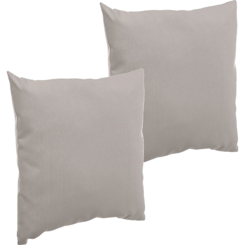 Set van 4x stuks bank/sier/tuin kussens voor binnen en buiten in de kleur taupe 40 x 40 x 10 cm -