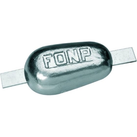 Plastimo Anode 1.3kg Half-ei en strip 290x80x30mm