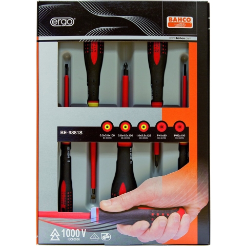 Bahco schroevendraaierset ergo vde 5-dlg | BE-9881S
