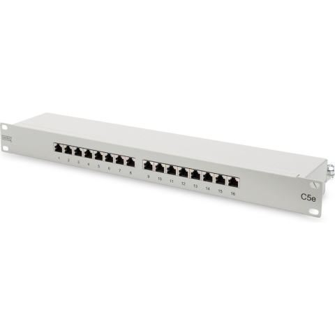 Digitus DN-91516S 16 poorten Netwerkpatchpaneel 483 mm (19) CAT 5e 1 HE Niet ingericht