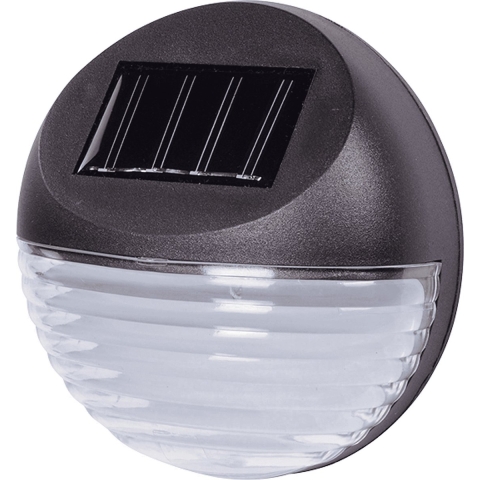 Solar LED verlichting - 16x stuks - voor huis/muur/schutting - 11 cm - zwart -