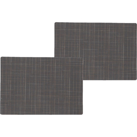 10x stuks stevige luxe Tafel placemats Liso grijs 30 x 43 cm -