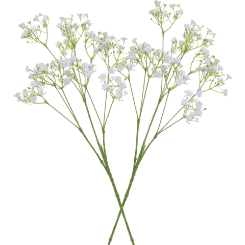 8x stuks kunstbloemen Gipskruid/Gypsophila takken wit 70 cm -