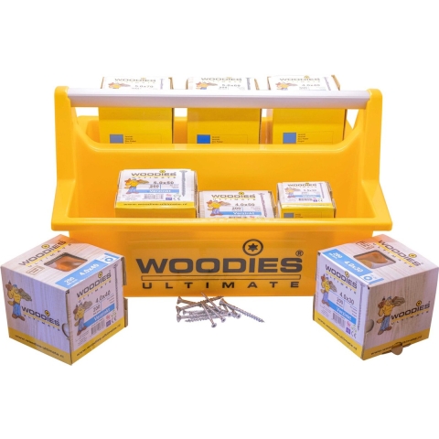 Woodies Draagkist met Woodies® Ultimate verzinkte schroeven | Indoor | 1400 stuks - 61999027