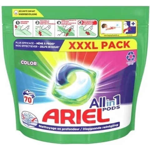2x Ariel All-In-1 Wasmiddel Pods Color 70 stuks