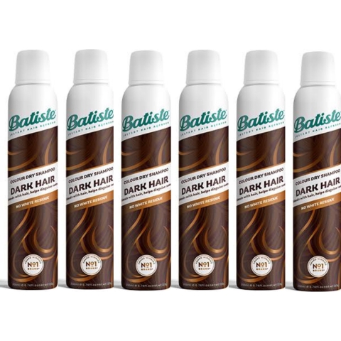 6x Batiste Droogshampoo Hint of Colour Dark 200 ml