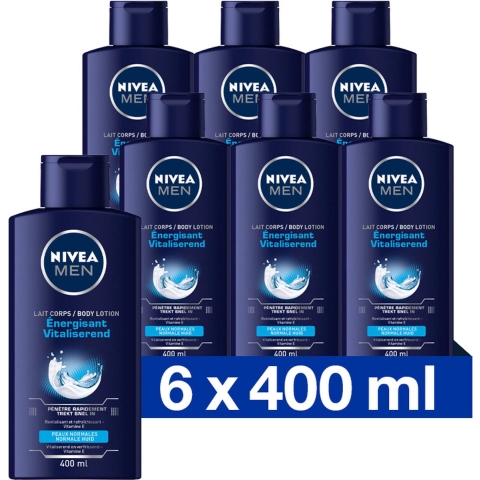 6x Nivea Men Bodylotion 400 ml