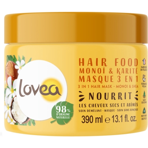 3x Lovea Monoï&Shea 3-in-1 Haarmasker 390 ml