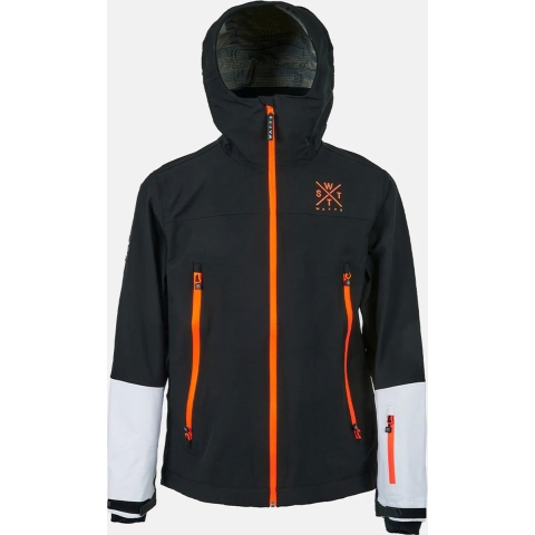 WATTS Snow ski jas zwart/wit heren, M